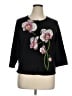 Michael Simon Floral Purple Black Cardigan Size XL - photo 1