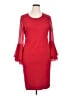 Calvin Klein 100% Polyester Red Cocktail Dress Size XL - photo 1