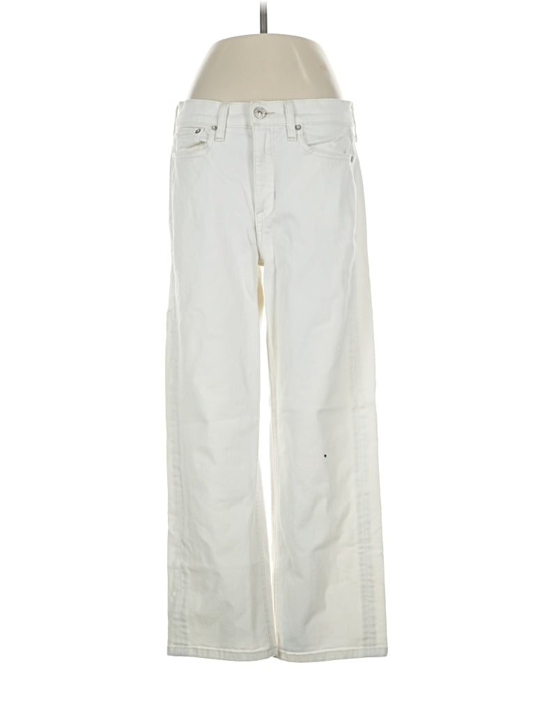 Pre-owned Ayr Jeans In Ivory