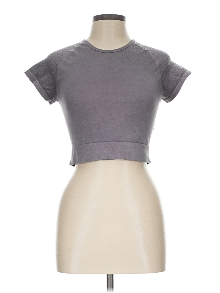 Pre-owned Mono B Short Sleeve T-shirt In Gray