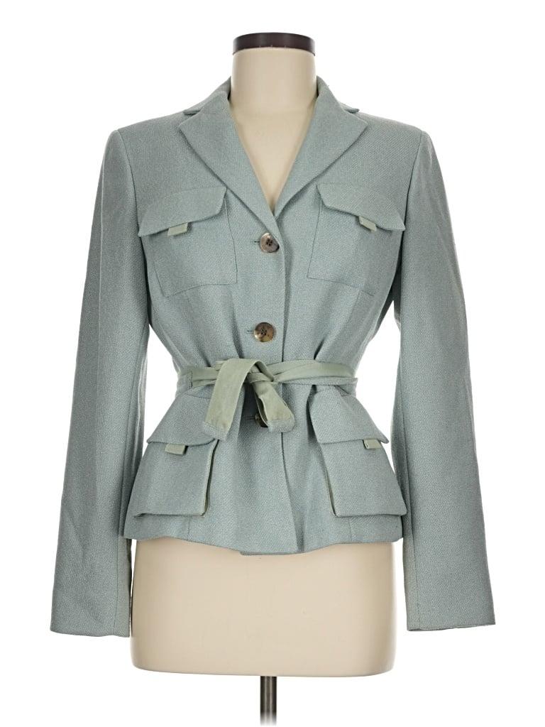 Pre-owned Kasper Blazer Jacket In Teal