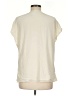 St. John 100% Silk Solid Ivory Short Sleeve Blouse Size M - photo 2