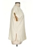 St. John 100% Silk Solid Ivory Short Sleeve Blouse Size M - photo 4