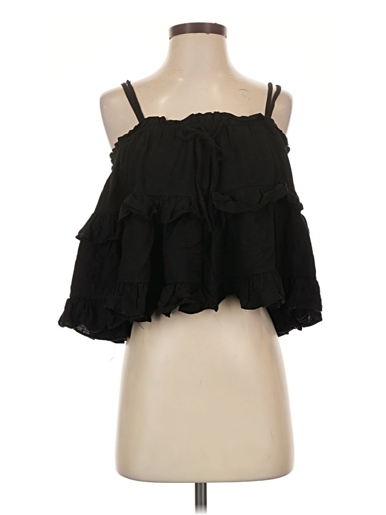 Pre-owned Kld. Signature Tank Top Black Strapless Neckline Tops