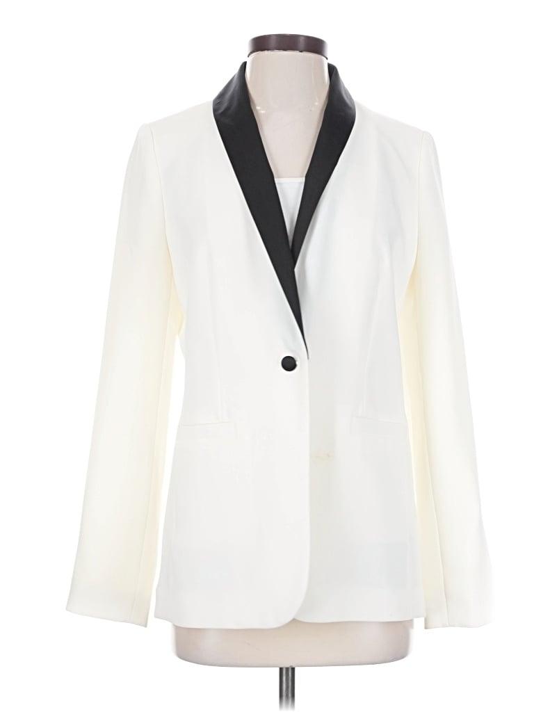 Pre-owned Jennifer Lopez Blazer Jacket In Ivory
