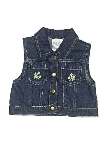 Little Lass Denim Vest (view 1)