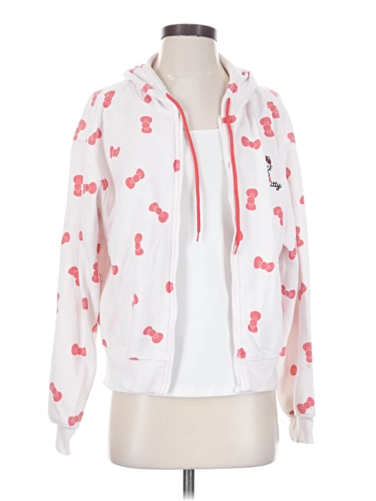 Pre-owned Hello Kitty Cardigan Sweater In Pink