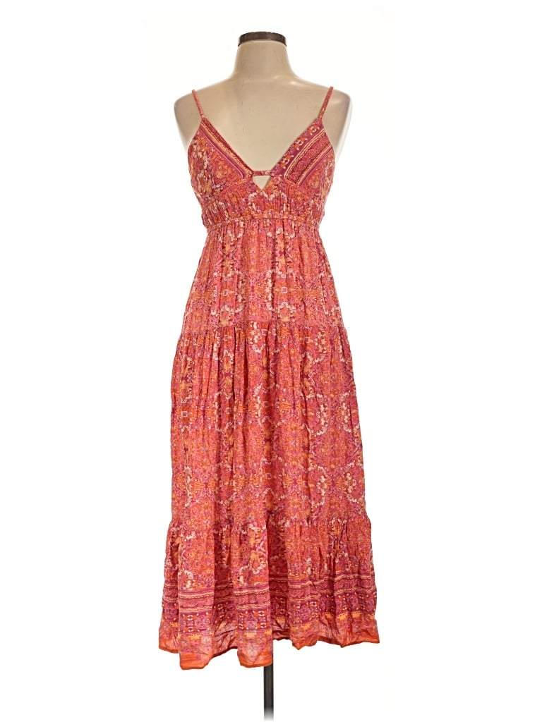Pre-owned Angie Casual Dress In Orange