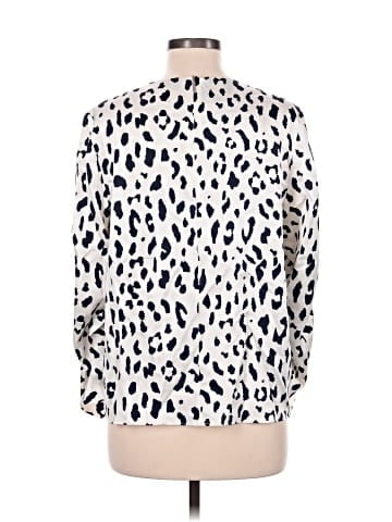 Tibi Long Sleeve Silk Top (view 2)