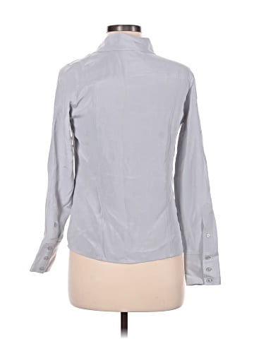 Fair Indigo Long Sleeve Silk Top (view 2)