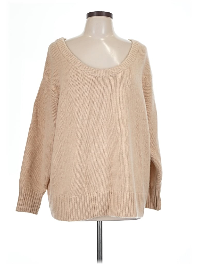 Pre-owned Mm. Lafleur Cashmere Pullover Sweater In Tan