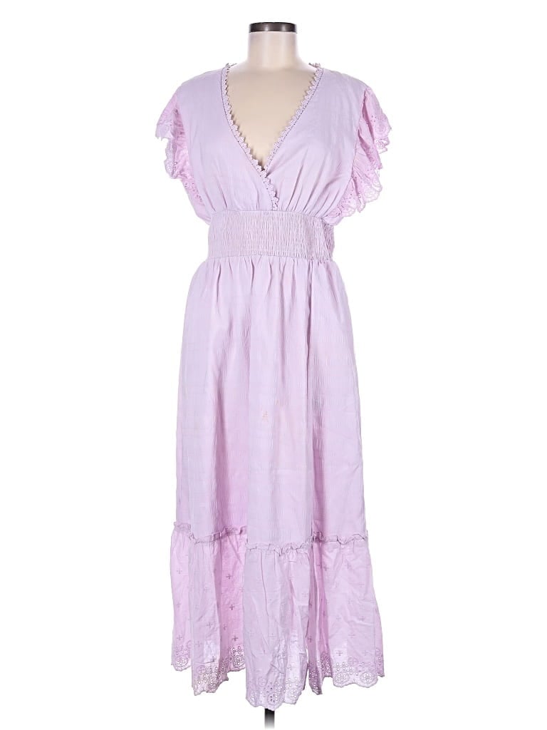 Pre-owned En Saison Casual Dress In Purple