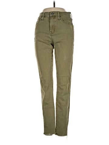 Madewell 9" High-Rise Skinny Jeans: Raw-Hem Garment-Dyed Edition (view 1)