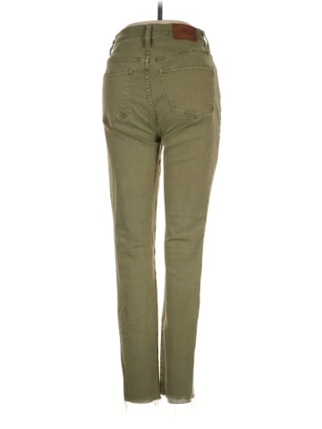 Madewell 9" High-Rise Skinny Jeans: Raw-Hem Garment-Dyed Edition (view 2)