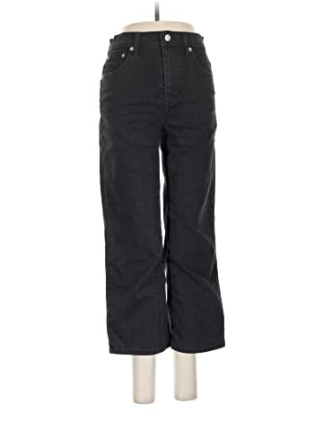 Madewell Petite Slim Wide-Leg Jeans in Lunar Wash (view 1)