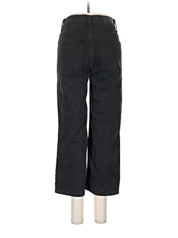 Madewell Petite Slim Wide-Leg Jeans in Lunar Wash (view 2)