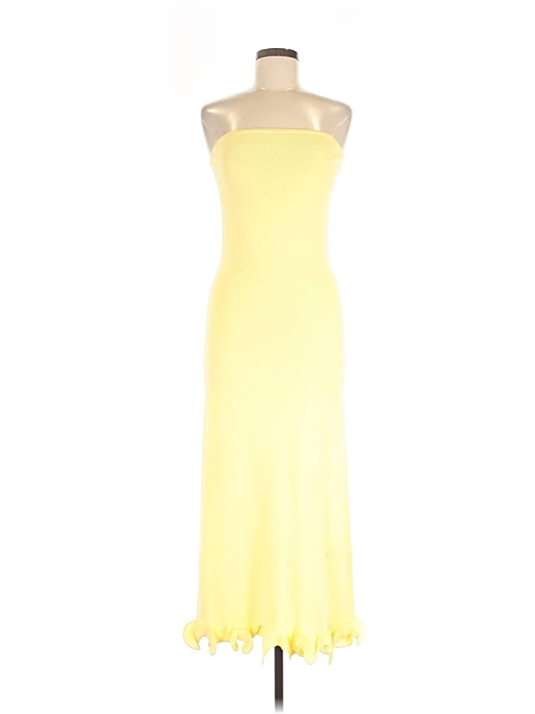 Pre-owned Commense Cocktail Dress In Yellow