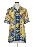 Robert Graham Tropical Yellow Short Sleeve Button-Down Shirt Size S - photo 1