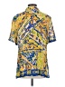 Robert Graham Tropical Yellow Short Sleeve Button-Down Shirt Size S - photo 2