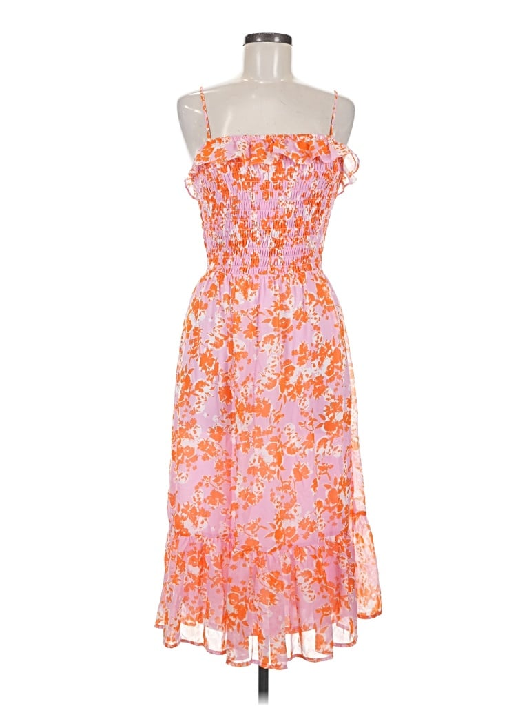 Pre-owned Sienna Sky Cocktail Dress In Orange