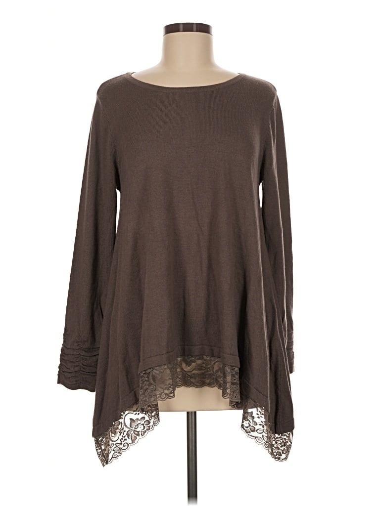 Pre-owned Alfani Pullover Sweater In Brown