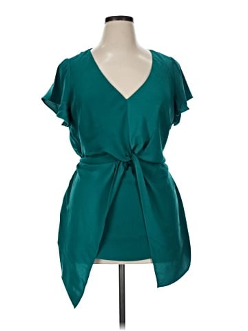 City Chic Short Sleeve Blouse (view 1)