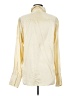 FRAME Metallic Ivory Long Sleeve Silk Top Size M - photo 2