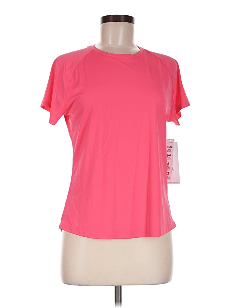 Pre-owned Rbx Short Sleeve Top Pink Crew Neck Tops