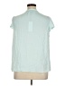 Maison d' Amelie 100% Polyester Teal Blue Short Sleeve Blouse Size XL - photo 2