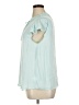 Maison d' Amelie 100% Polyester Teal Blue Short Sleeve Blouse Size XL - photo 5