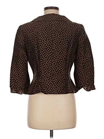 Teri Jon by Rickie Freeman 3/4 Sleeve Button-Down Shirt (view 2)