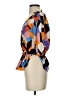 Joy Joy Color Block Orange 3/4 Sleeve Blouse Size S - photo 5