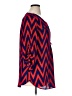 rue21 Chevron-herringbone Red Long Sleeve Blouse Size XL - photo 4