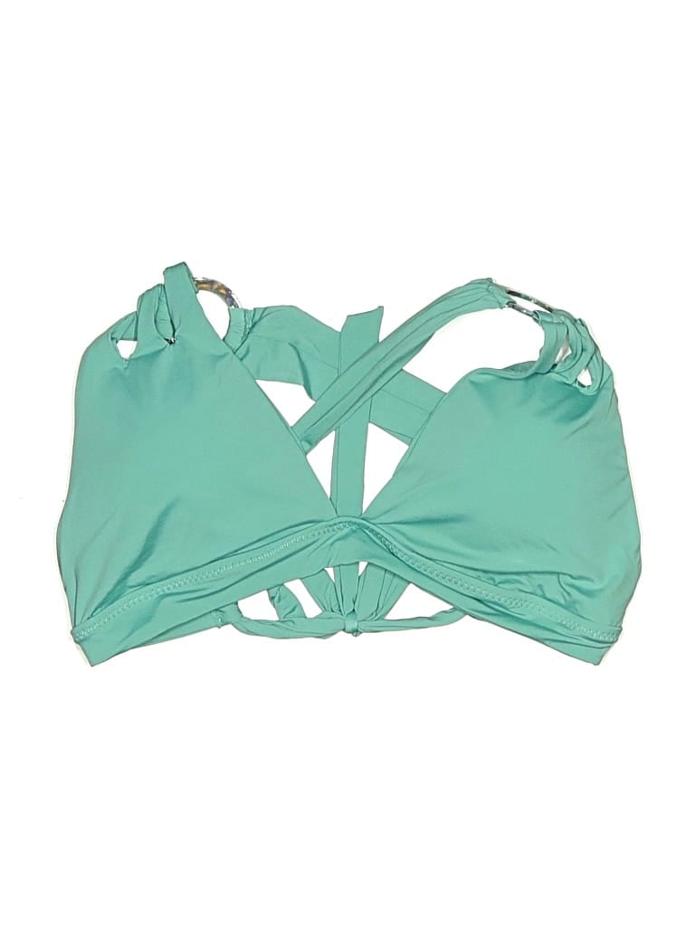 Pre-owned Becca Swimsuit Top Green Swimwear