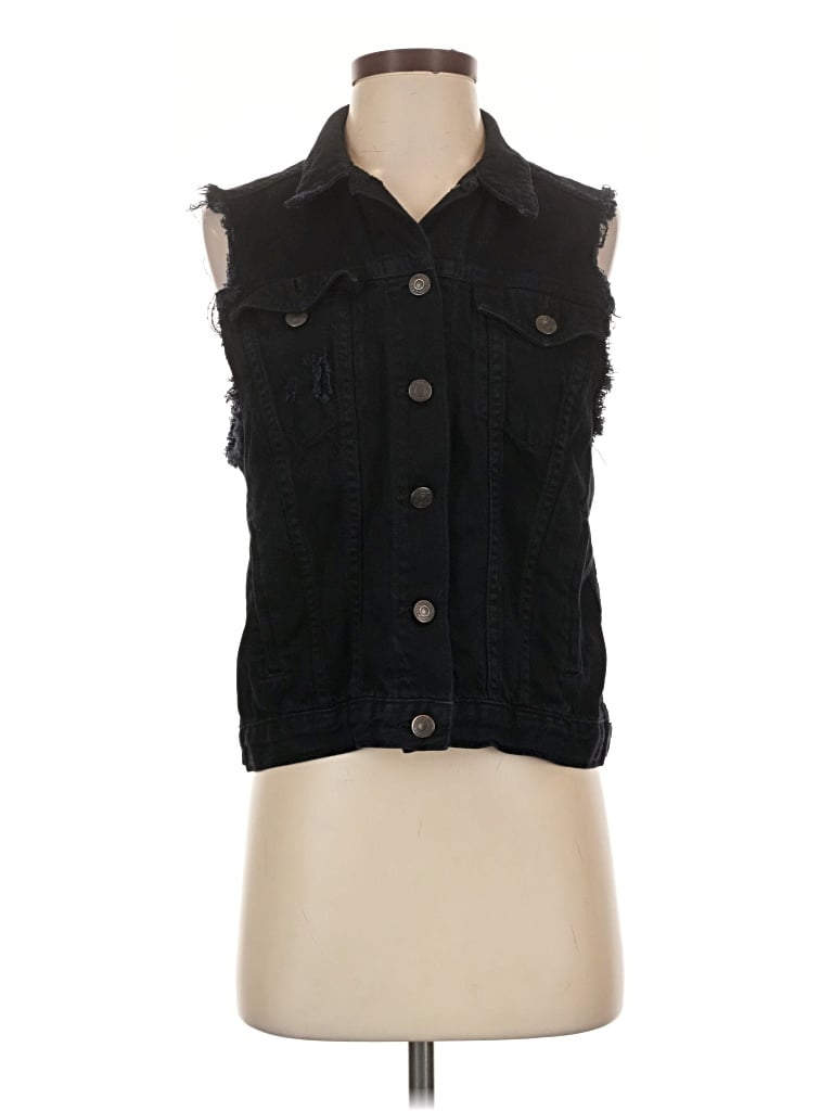 Pre-owned Rag & Bone Denim Vest In Black
