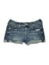 Express Jeans Blue Denim Shorts Size 0 - photo 1