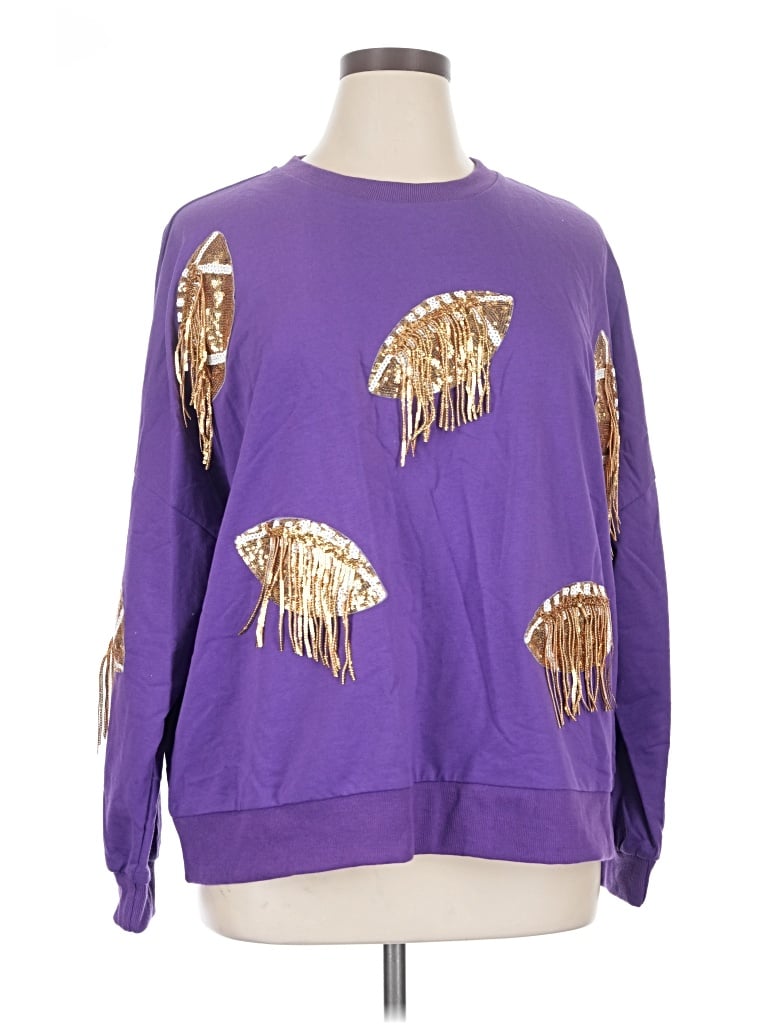 Pre-owned Bibi Sweatshirt In Purple