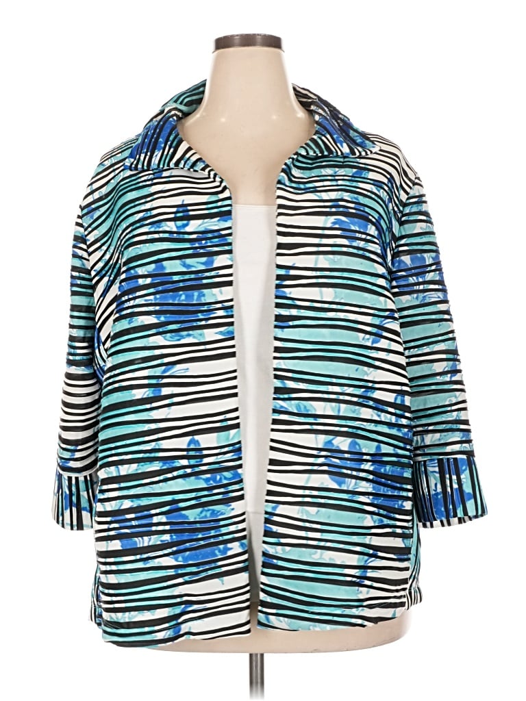 Pre-owned Allison Daley Raincoat In Blue
