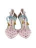 Boden 100% Leather Polka Dots Pink Heels Size EU 37 1/2 - photo 2