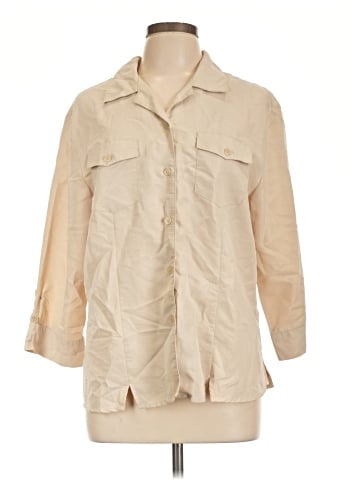 Apparenza 3/4 Sleeve Button-Down Shirt (view 1)