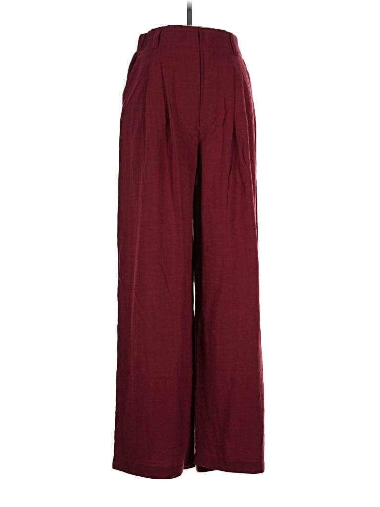 Pre-owned Halara Casual Pants In Burgundy