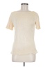 Appleseeds Ivory Short Sleeve Silk Top Size M - photo 1