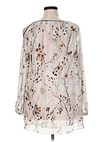 White House Black Market 3/4 Sleeve Blouse (view 2)