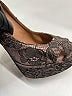 Valentino Paisley Gray Tan Heels Size EU 40 - photo 4