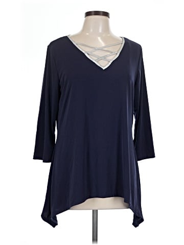 NY Collection 3/4 Sleeve Top (view 1)