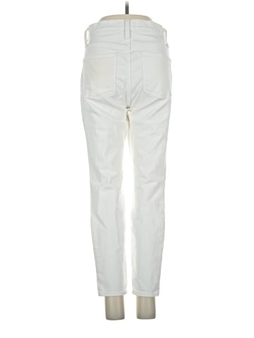 Madewell Petite 9" Mid-Rise Skinny Jeans in Pure White (view 2)