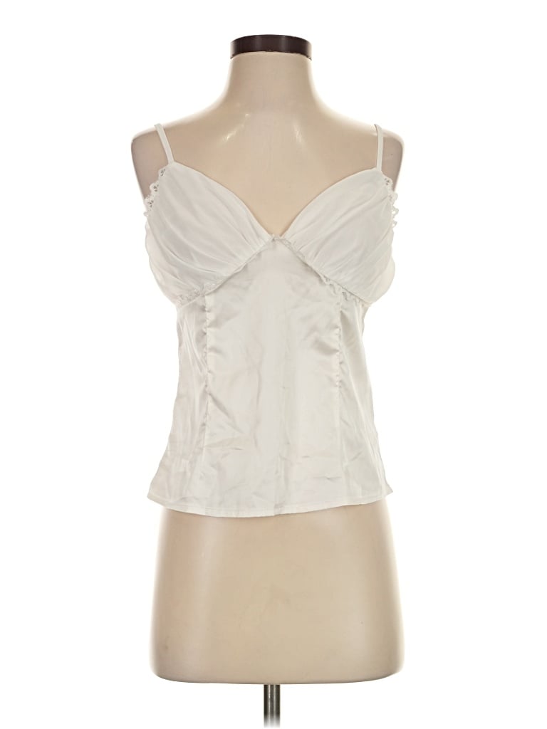Pre-owned Missguided Sleeveless Blouse In Ivory
