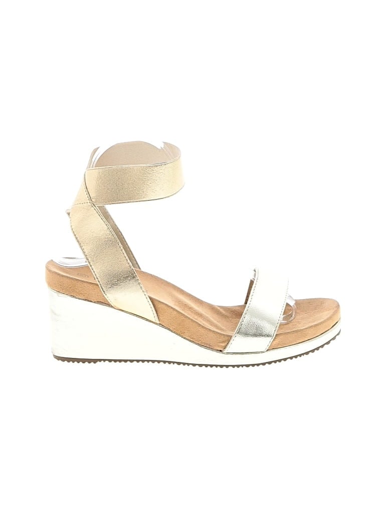 Pre-owned Dream Pairs Wedges In Gold