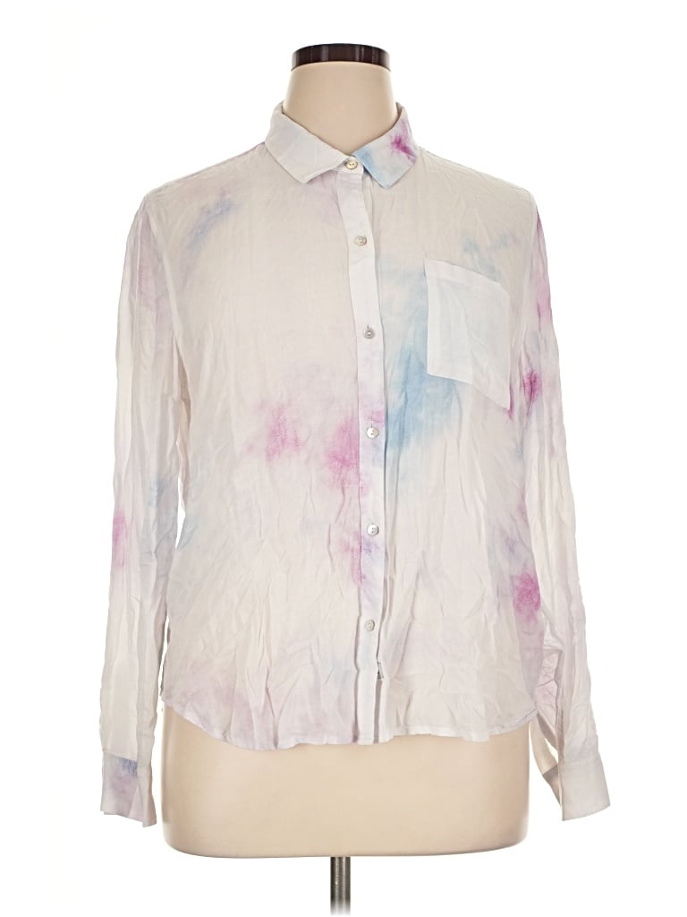 Pre-owned Rails Long Sleeve Blouse In Ivory