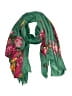 Unbranded 100% Viscose Floral Green Scarf One size - photo 1